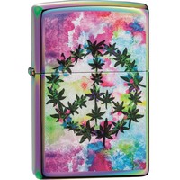 Lighter Zippo Leaf and Peace