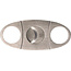 Cigar Cutter Satin Chrome Stripes