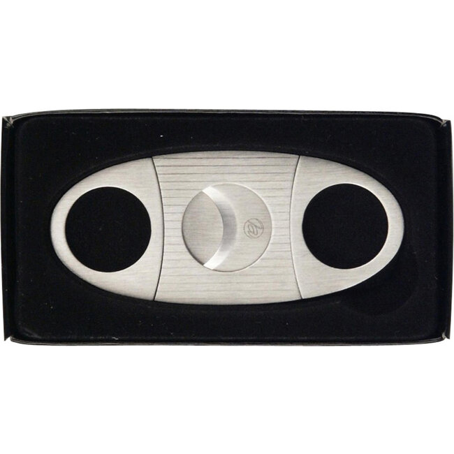 Cigar Cutter Satin Chrome Stripes