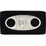 Cigar Cutter Satin Chrome Stripes