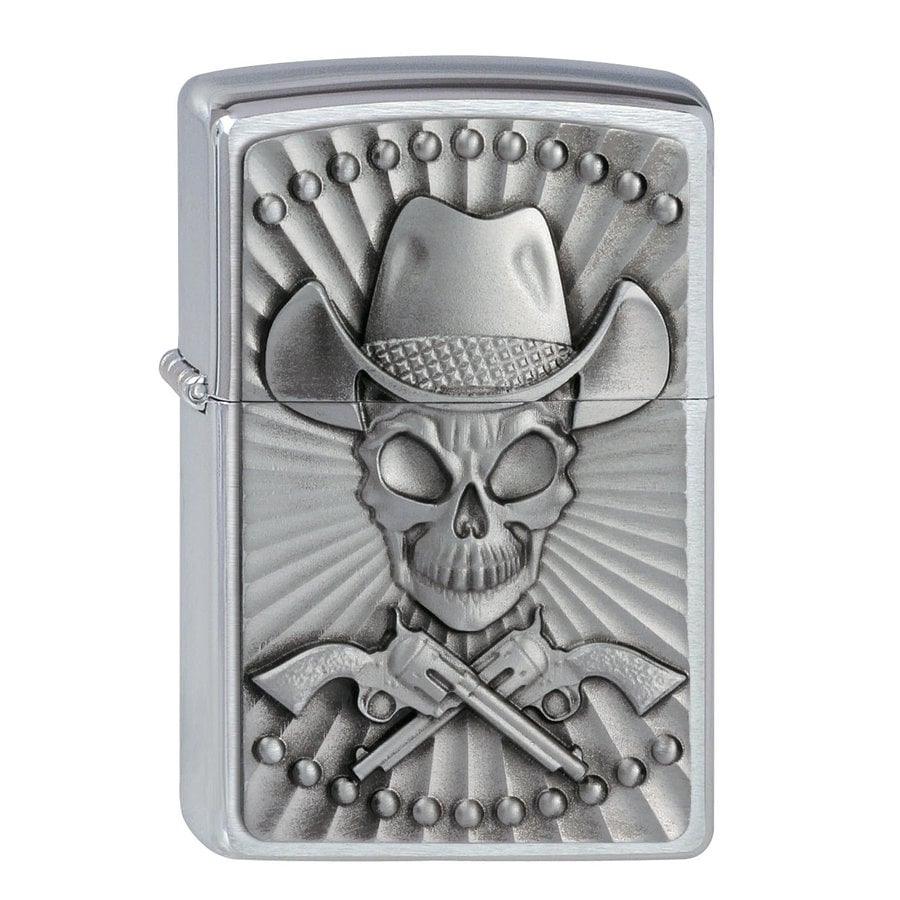 Lighter Zippo Cowboy Skull Emblem
