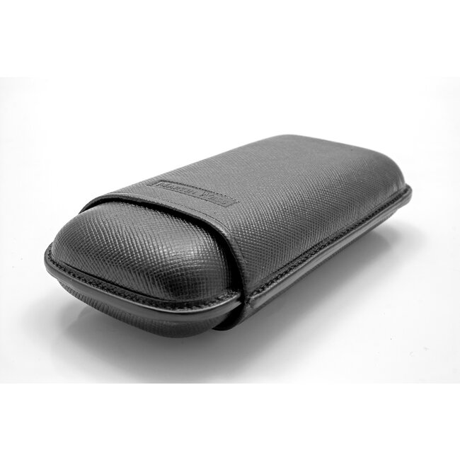 Martin Wess Cigar Case Dante Black 2 Robustos