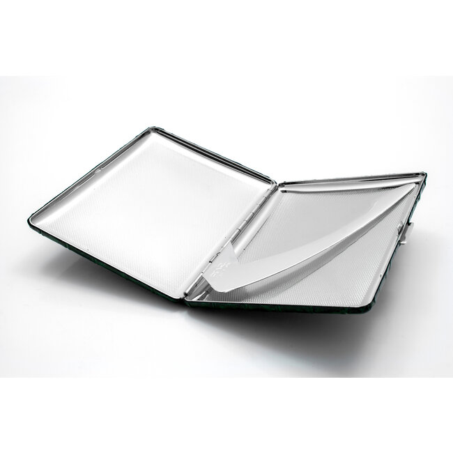 Cigarette Case Pearl Crocodile Green