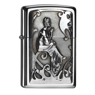 Zippo Lighter Zippo Smoking Lady Emblem