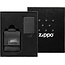 Zippo Gift Set Zippo Aansteker Black Crackle met Nylon Pouch Black