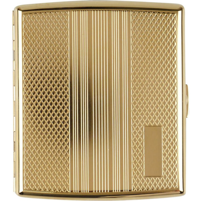 Cigarette Case Jean-Claude Gold Coloured Stripes