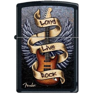 Zippo Lighter Zippo Fender Long Live Rock