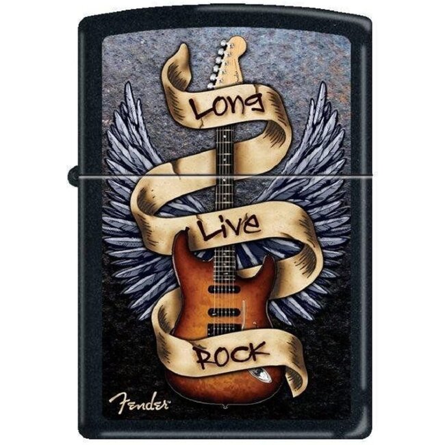 Zippo Aansteker Zippo Fender Long Live Rock