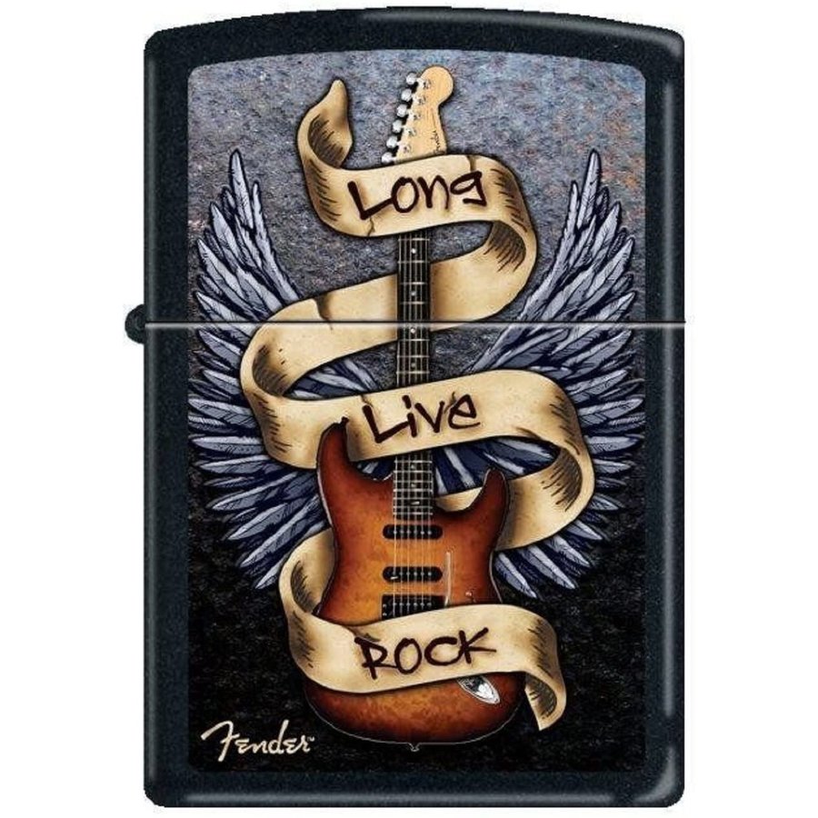 Aansteker Zippo Fender Long Live Rock