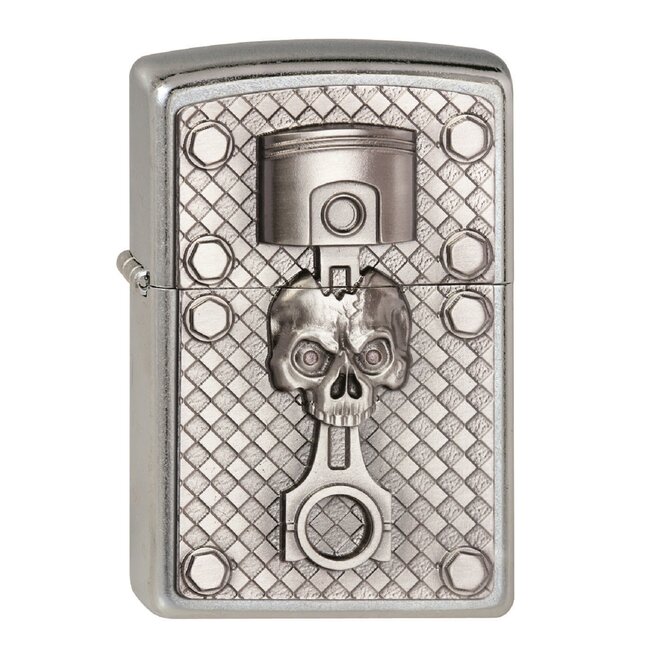 Zippo Lighter Zippo Piston Skull Emblem