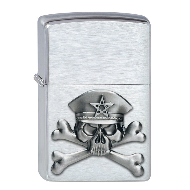 Lighter Zippo Bad Skull Emblem