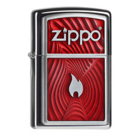 Aansteker Zippo Red Flame 3D Emblem