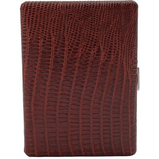 Pearl Cigarette Case Pearl Crocodile Brown