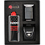 Zippo Gift Set Zippo Lighter Brushed Chrome met Leather Pouch Black Clip