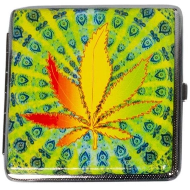 Cigarette Case Coloured Leaf E