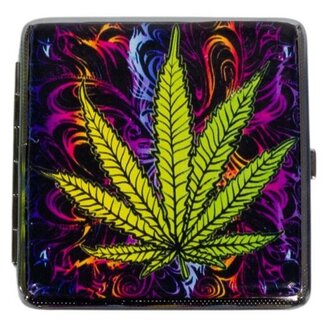 Cigarette Case Coloured Leaf F