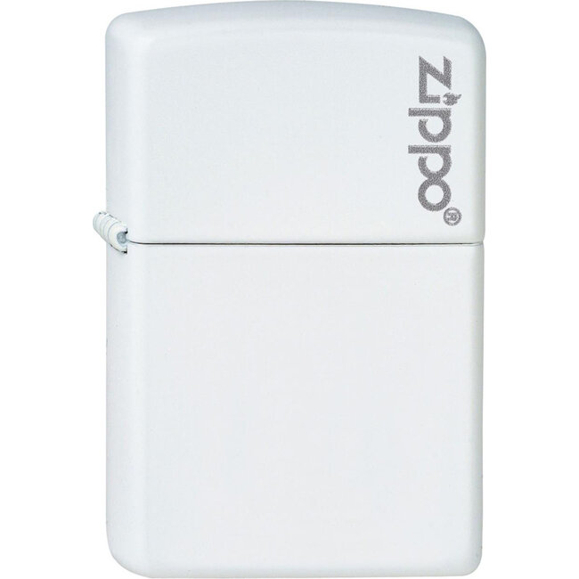 Zippo Lighter Zippo White Matte with Logo