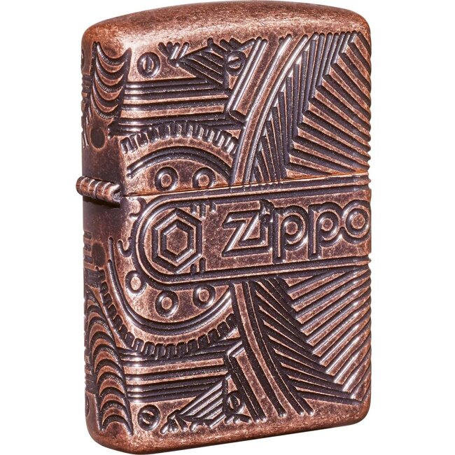Lighter Zippo Armor Case Gear Multi Cut Haddocks