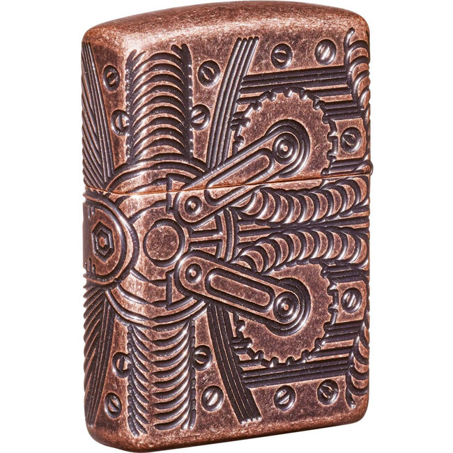 Lighter Zippo Armor Case Gear Multi Cut