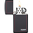 Lighter Zippo Black Matte Slim with Border