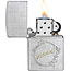 Lighter Zippo Linen Weave Logo