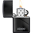 Lighter Zippo Black Hexagon Design
