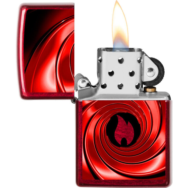 Aansteker Zippo Red Swirl Design