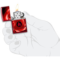 Aansteker Zippo Red Swirl Design