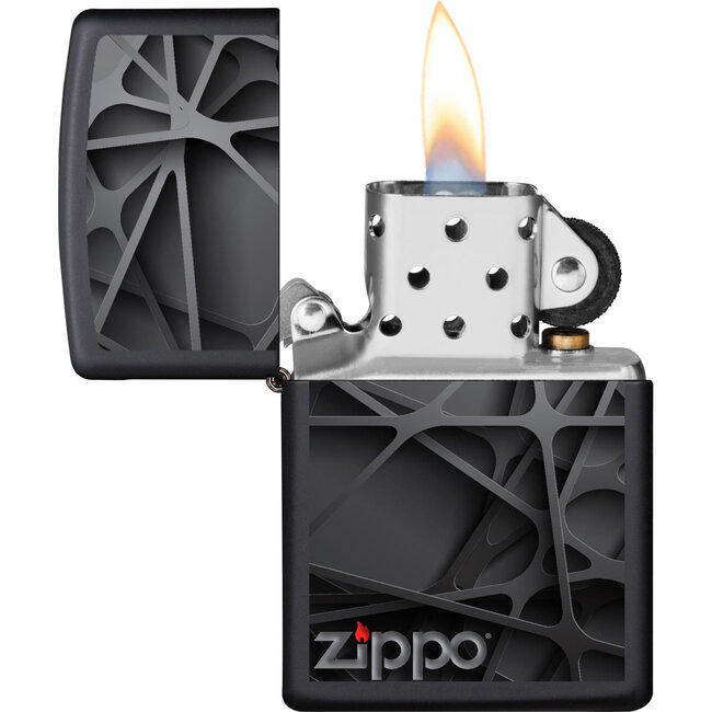 Aansteker Zippo Black Abstract Design