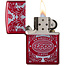 Lighter Zippo Candy Apple Red Scroll