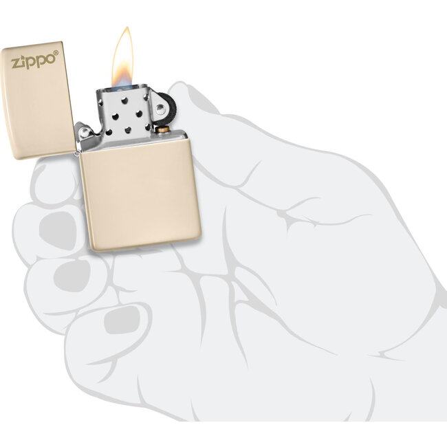 Aansteker Zippo Flat Sand with Logo
