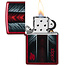 Lighter Zippo Red Grey Design