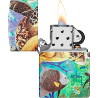 Lighter Zippo Glow in the Dark Guy Harvey Ocean