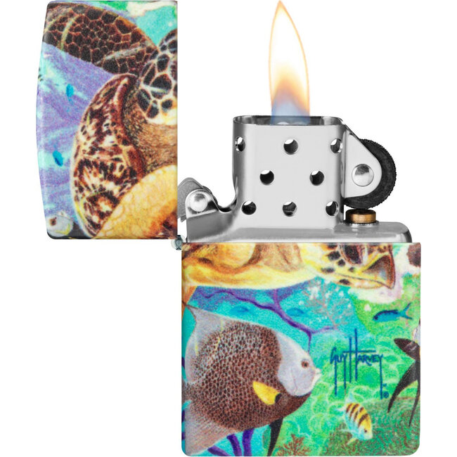 Lighter Zippo Glow in the Dark Guy Harvey Ocean