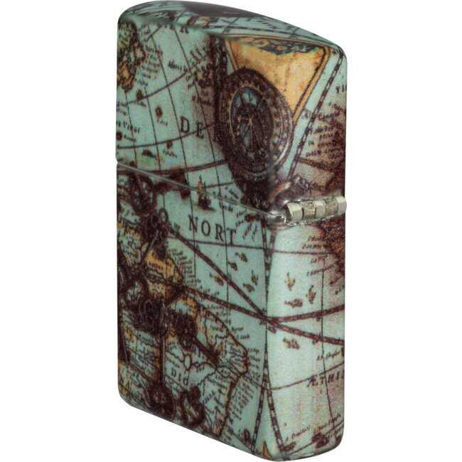 Lighter Zippo Compass World Map