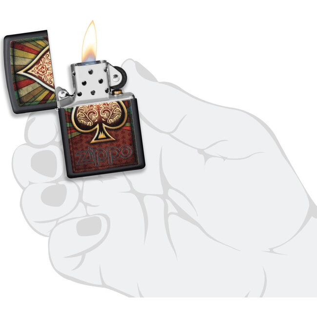 Aansteker Zippo Ace of Spade Design