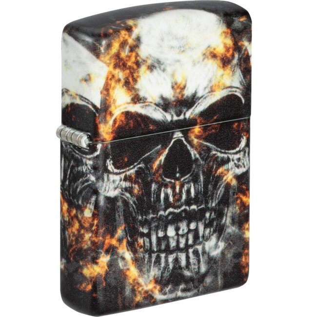 Lighter Zippo Burning Skull