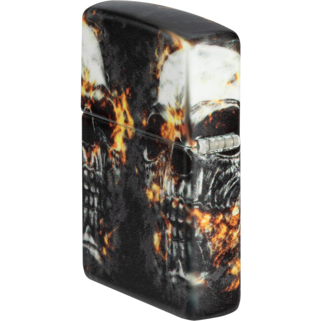 Lighter Zippo Burning Skull