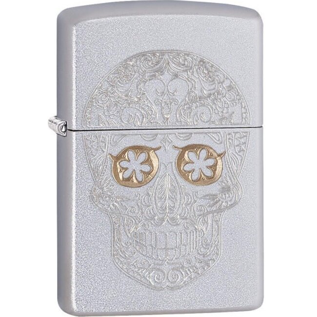 Zippo Aansteker Zippo Etched Skull