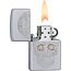 Lighter Zippo Etched Skull