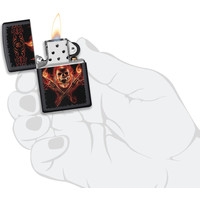 Aansteker Zippo Anne Stokes Flaming Skull