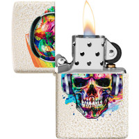 Aansteker Zippo Skull Headphones Design