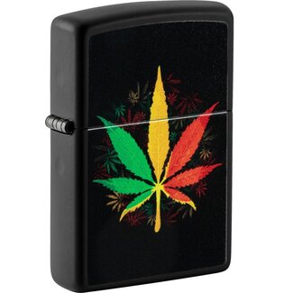 Zippo Lighter Zippo Rasta Cannabis Design