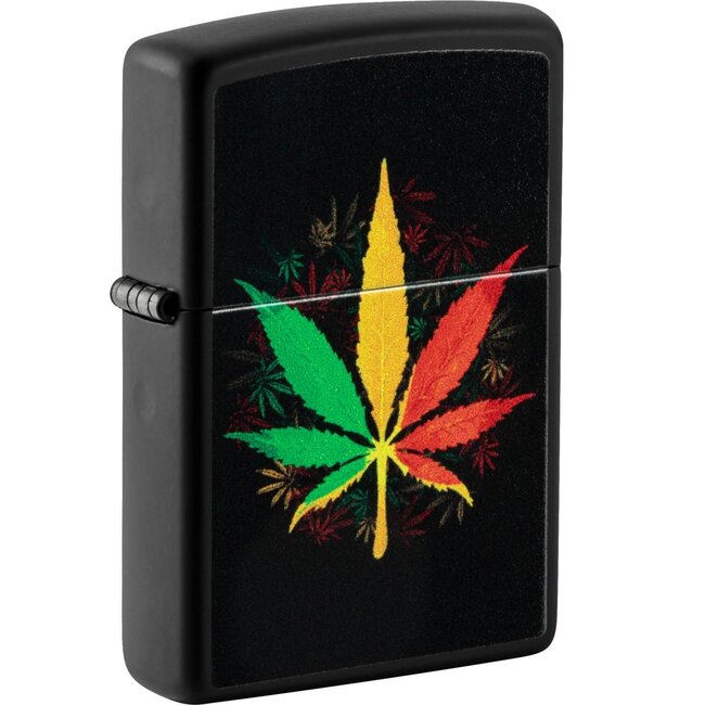 Zippo Lighter Zippo Rasta Cannabis Design