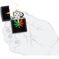 Lighter Zippo Rasta Cannabis Design
