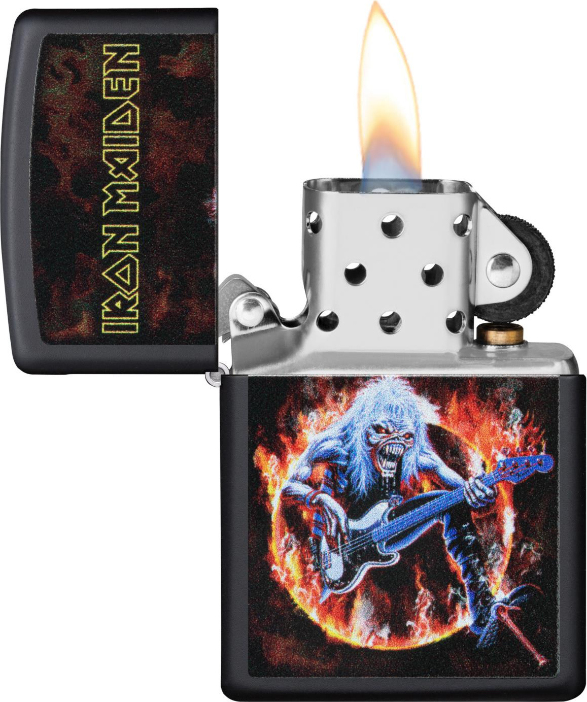 Lighter Zippo Iron Maiden Guitar Fire Haddocks