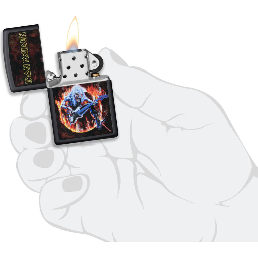 Lighter Zippo Iron Maiden Guitar Fire Haddocks