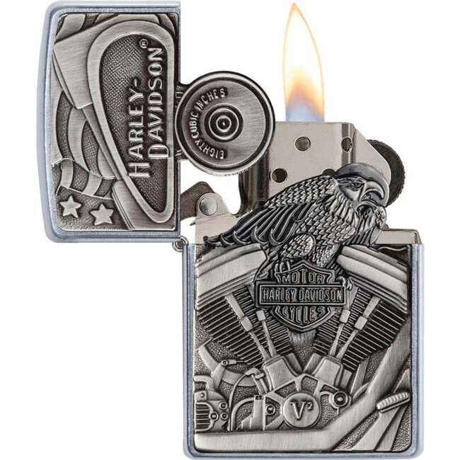 Lighter Zippo Harley Davidson Trick Emblem