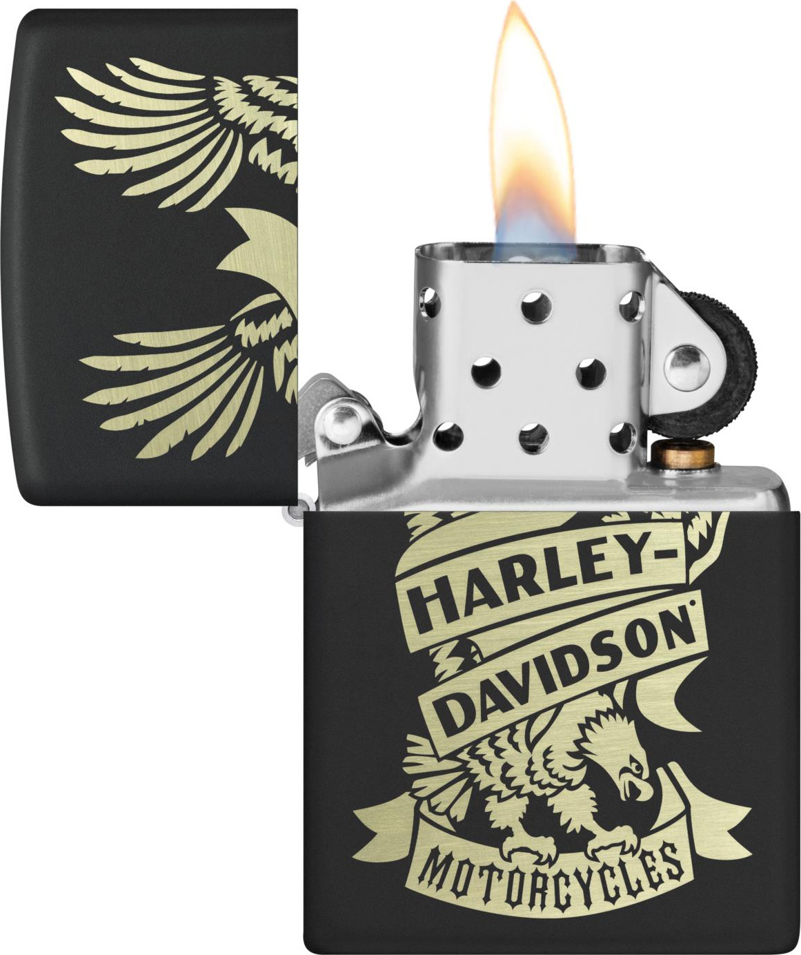 Lighter Zippo Harley Davidson Eagle Motorcycle - Haddocks Lightershop