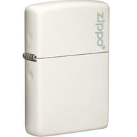 Aansteker Zippo White Glow in the Dark Green with Logo